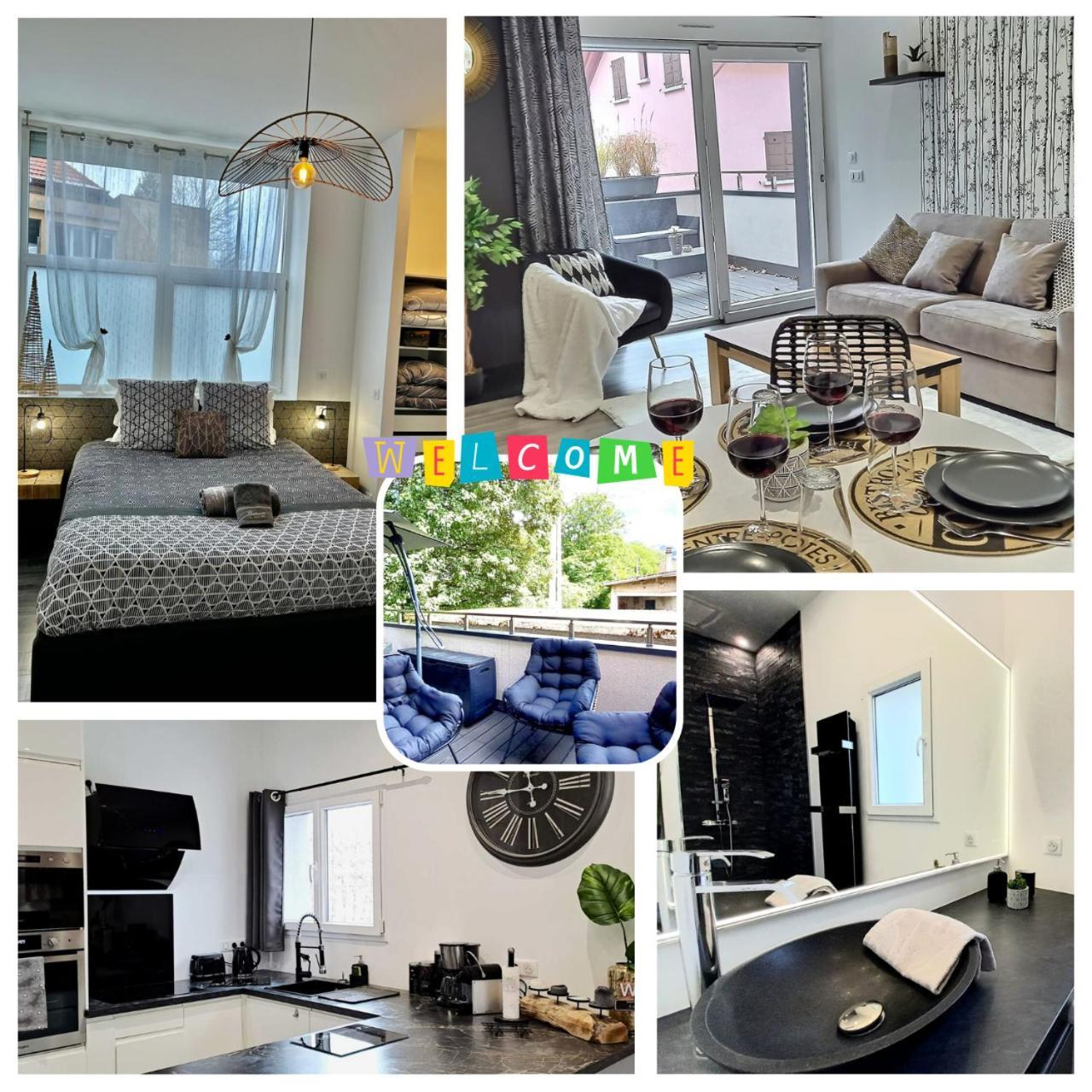 Black&White Home-By So'Serenityhome-Balcon-Parking Cluses Esterno foto